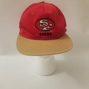 Vintage NFL San Francisco SF 49ers Red Adjustable Snapback Hat Cap